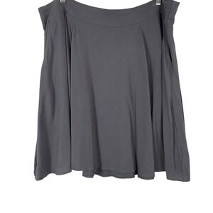 Torrid Womens Skater Swing Skirt Size 2X Pull On Pockets Woven Charcoal Gray